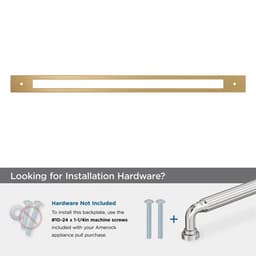 457mm Medora Rectangle Appliance Pull Backplate, Champagne Bronze Alt 2 - Image