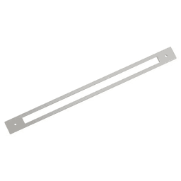 457mm Medora Rectangle Appliance Pull Backplate, Satin Nickel Main - Image