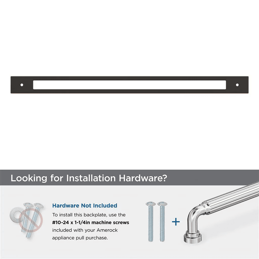 457mm Medora Rectangle Appliance Pull Backplate, Oil-Rubbed Bronze Alt 2 - Image