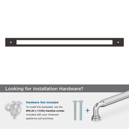 457mm Medora Rectangle Appliance Pull Backplate, Oil-Rubbed Bronze Alt 2 - Image