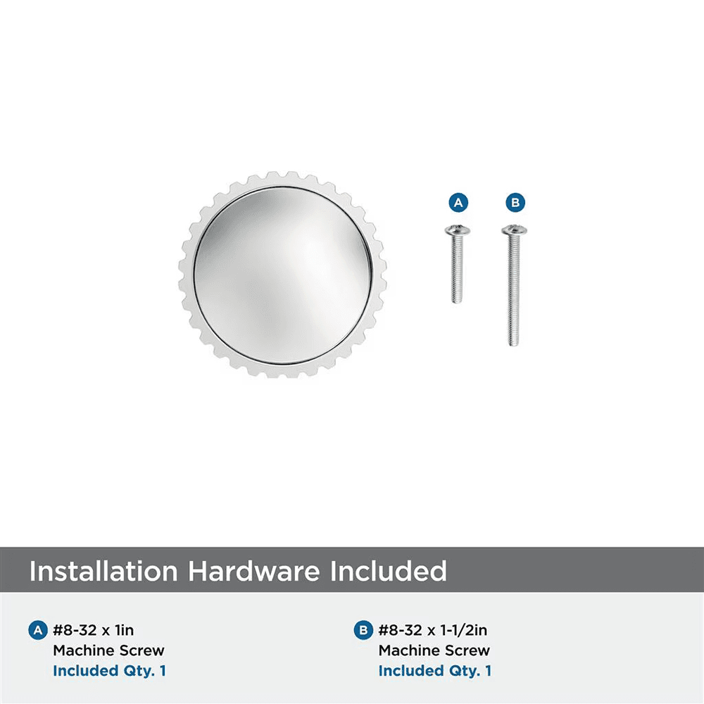 1-1/4" Farewind Cabinet Knob, Polished Chrome Alt 2 - Image