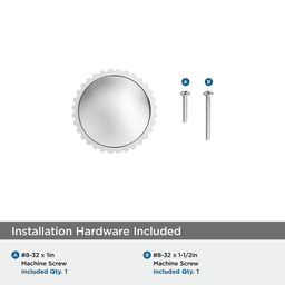 1-1/4" Farewind Cabinet Knob, Polished Chrome Alt 2 - Image