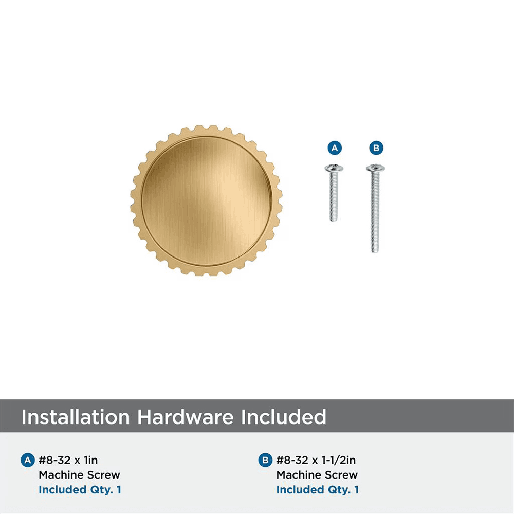 1-1/4" Farewind Cabinet Knob, Champagne Bronze Alt 2 - Image