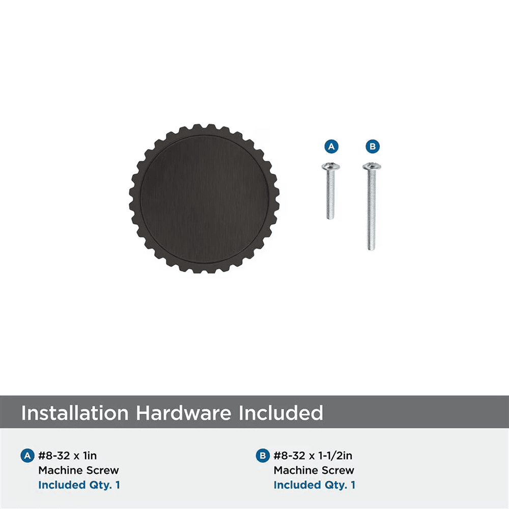 1-1/4" Farewind Cabinet Knob, Oil-Rubbed Bronze Alt 2 - Image