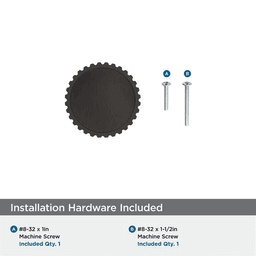 1-1/4" Farewind Cabinet Knob, Oil-Rubbed Bronze Alt 2 - Image