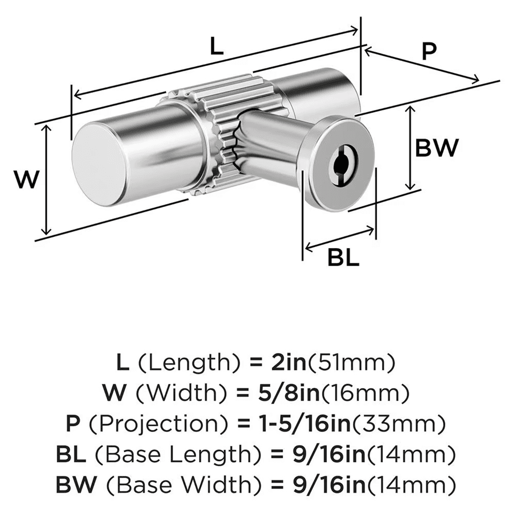 2" Farewind Cabinet Knob, Polished Chrome Alt 1 - Image