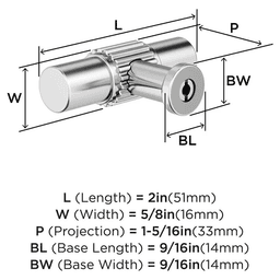 2" Farewind Cabinet Knob, Polished Chrome Alt 1 - Image
