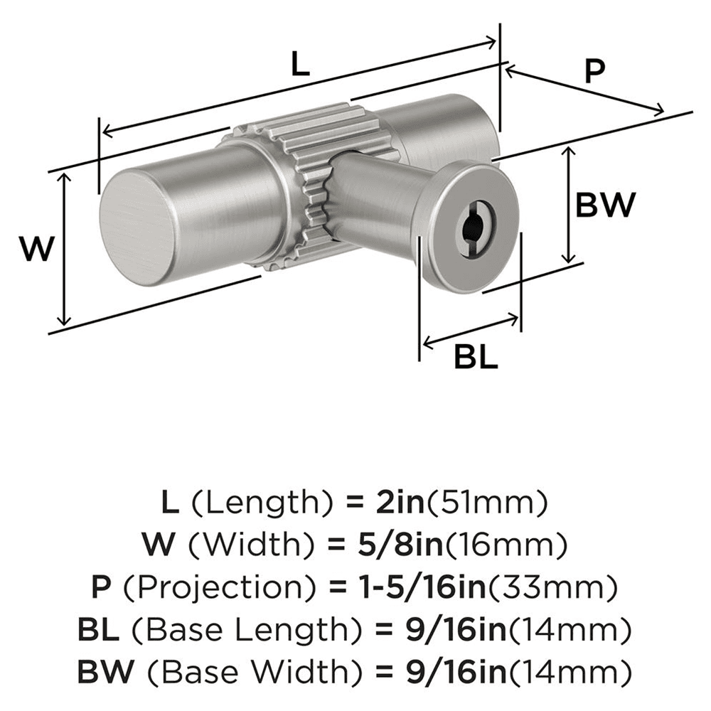 2" Farewind Cabinet Knob, Satin Nickel Alt 1 - Image