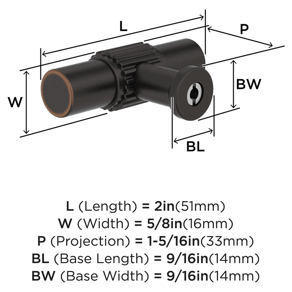 2" Farewind Cabinet Knob, Oil-Rubbed Bronze Alt 1 - Image