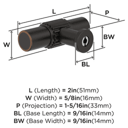 2" Farewind Cabinet Knob, Oil-Rubbed Bronze Alt 1 - Image