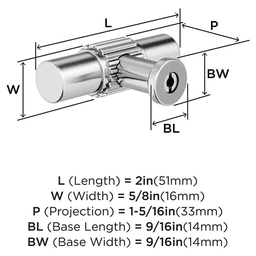 2" Farewind Cabinet Knob, Polished Nickel Alt 1 - Image