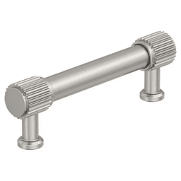 96mm Farewind Cabinet Pull, Satin Nickel Main - Image