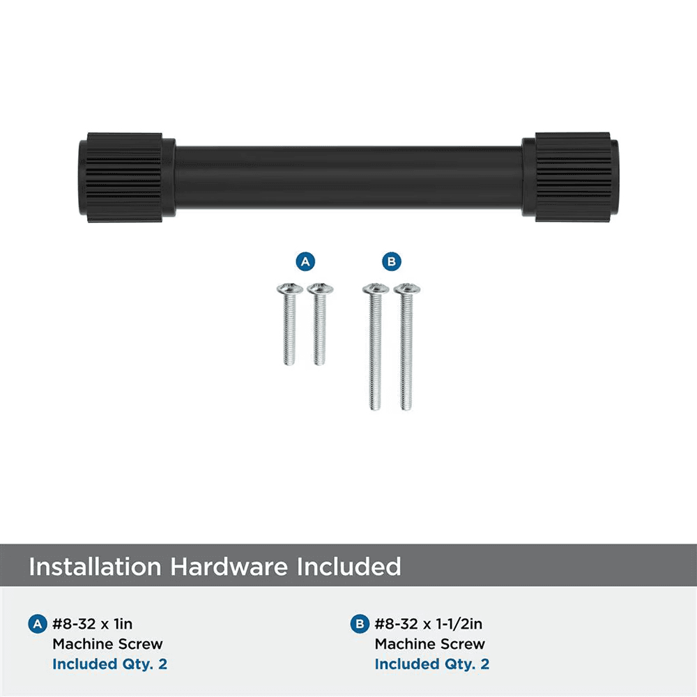 96mm Farewind Cabinet Pull, Matte Black Alt 2 - Image