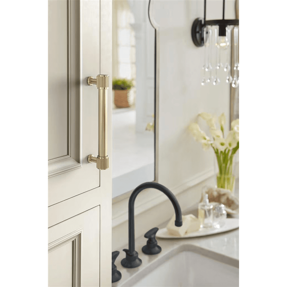 128mm Farewind Cabinet Pull, Golden Champagne Alt 3 - Image