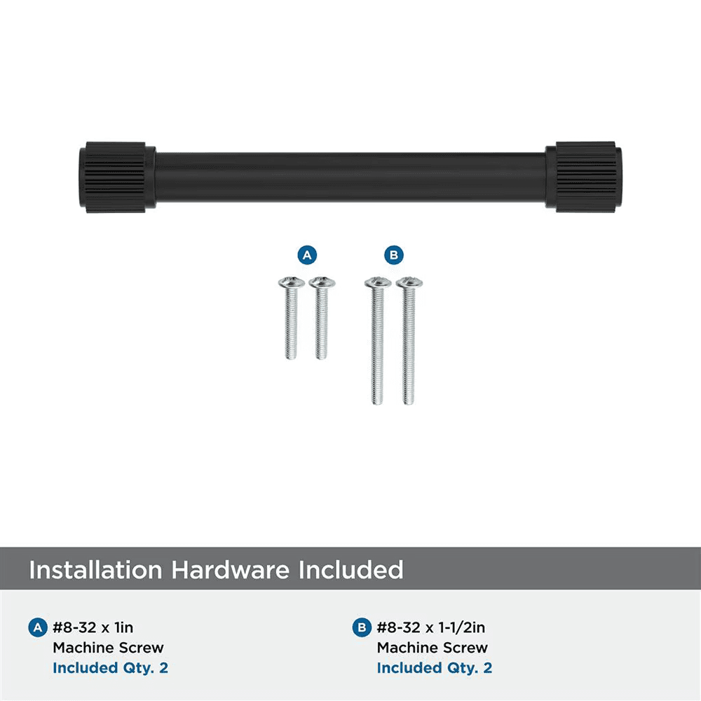 128mm Farewind Cabinet Pull, Matte Black Alt 2 - Image