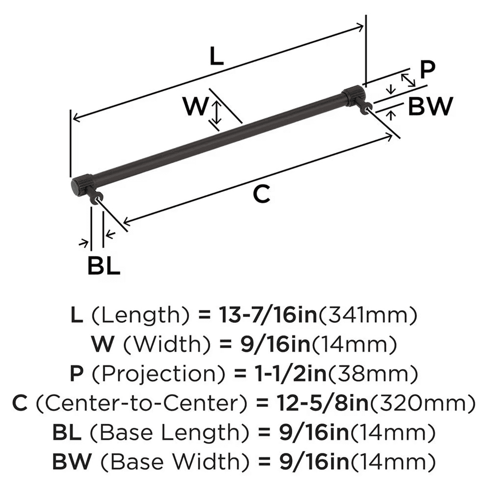 320mm Farewind Cabinet Pull, Oil-Rubbed Bronze Alt 1 - Image