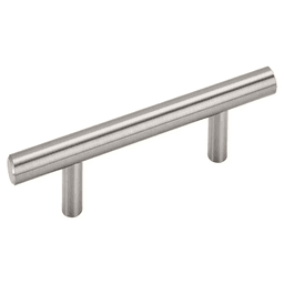 76mm Bar Pulls Cabinet Pull, Satin Nickel Main - Image