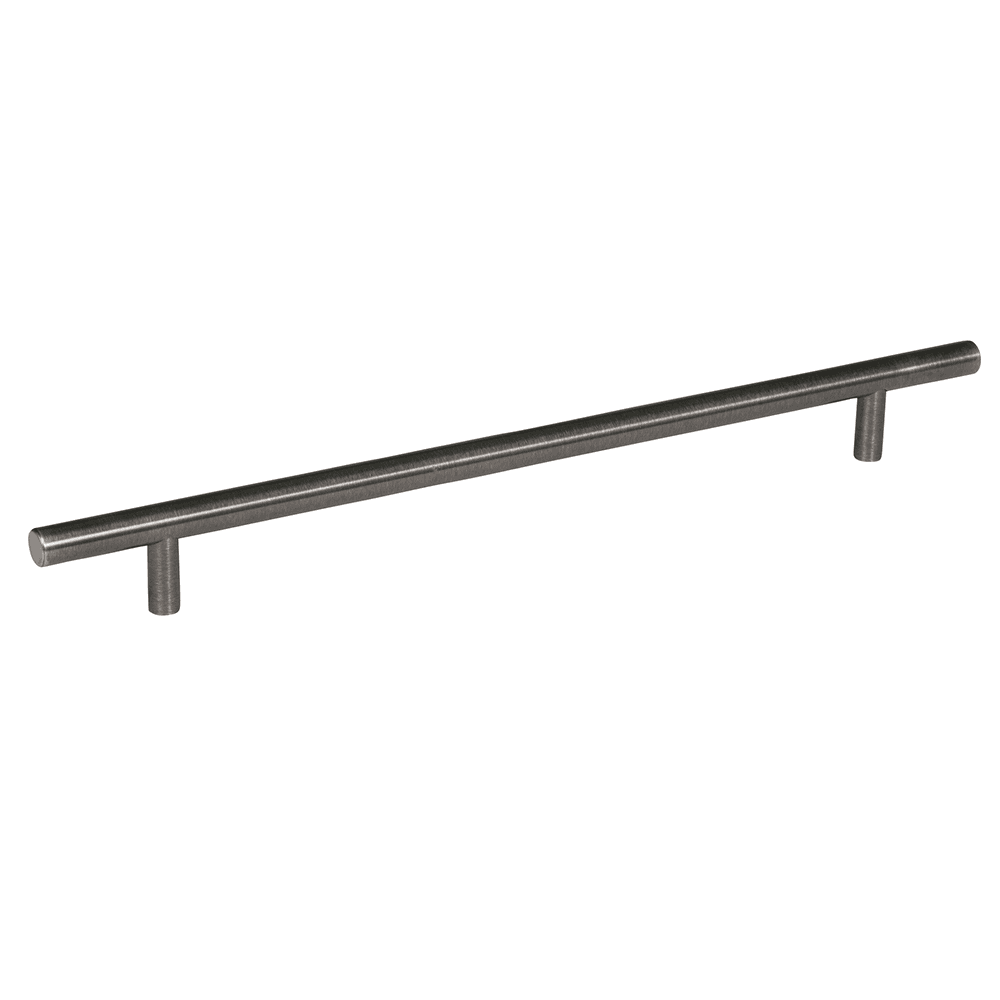 Amerock 10-1/16" T-Bar Pull in Gunmetal finish adds modern touch to cabinets