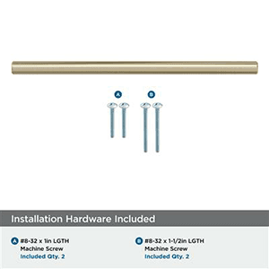 6-5/16" Bar Pulls Cabinet Pull, Polished Nickel Alt 1 - Image