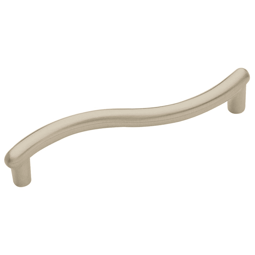 Amerock Everyday Heritage Satin Nickel Bar Pull 3-3/4" (96mm) angled view