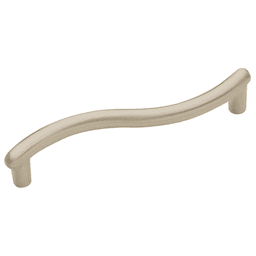 Amerock Everyday Heritage Satin Nickel Bar Pull 3-3/4" (96mm) angled view