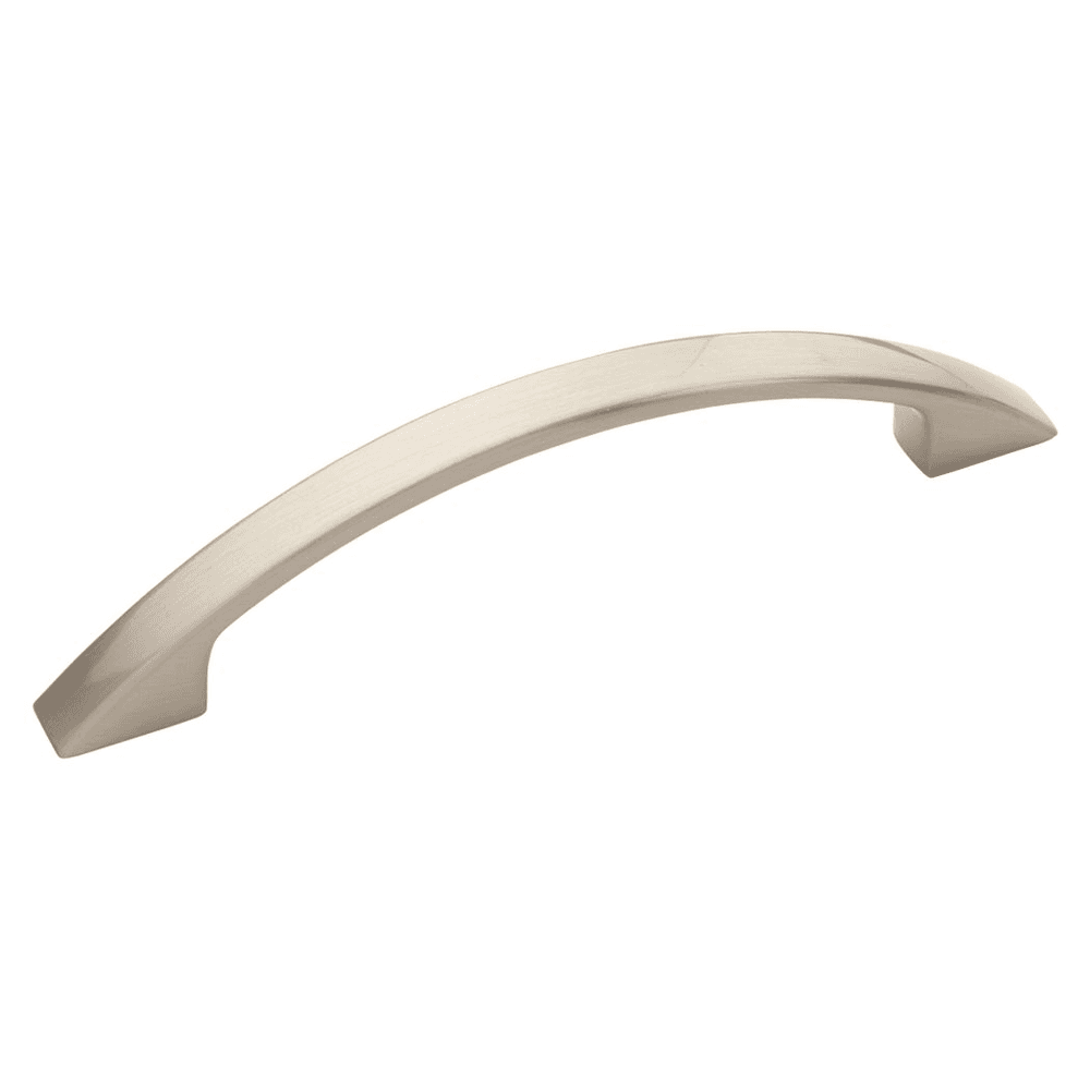 Amerock 96mm Allison(TM) Value Hardware Arch Pull in Satin Nickel design for modern and sophisticated beauty.