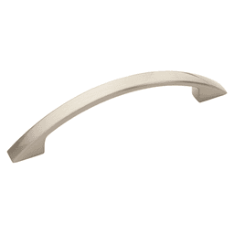 Amerock 96mm Allison(TM) Value Hardware Arch Pull in Satin Nickel design for modern and sophisticated beauty.