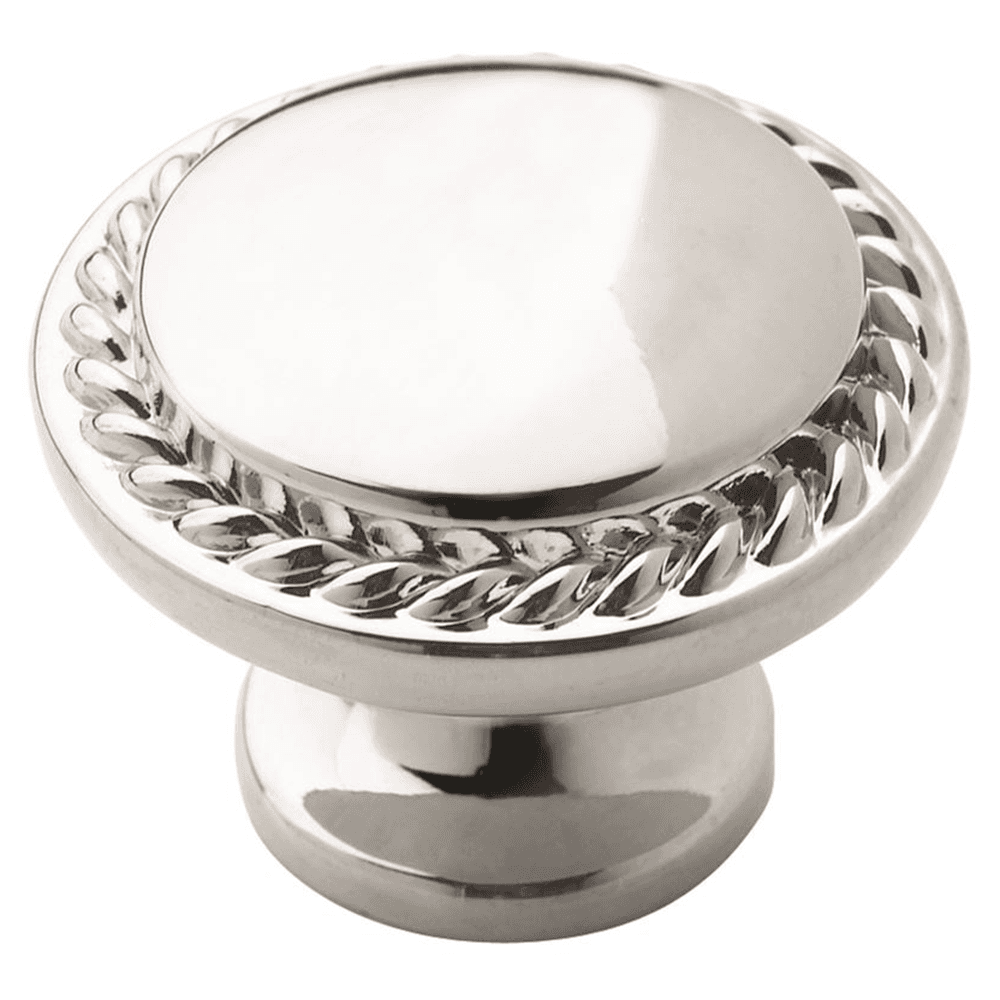 Amerock's Satin Nickel Finish Mushroom Knob for Cabinets and Drawers - Close-Up View