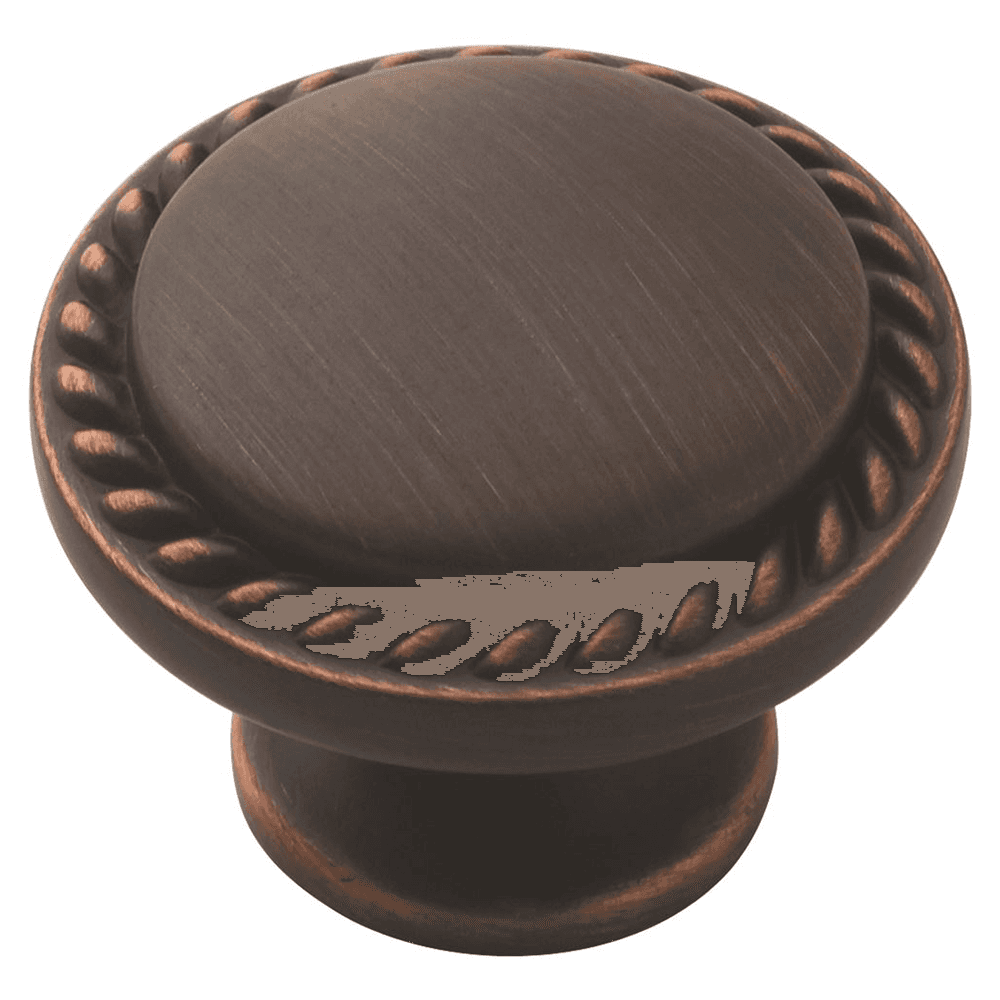 Amerock 1-3/16" Allison &trade; Value Mushroom Knob in Oil-Rubbed Bronze Finish on Cabinet Door