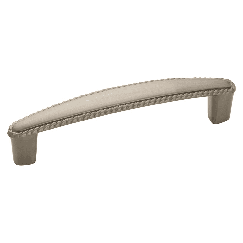 3-3/4" Allison&trade; Value Hardware Roped Pull, Satin Nickel - Front View
