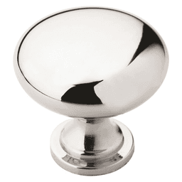 Close-up view of Amerock 1-1/4" Allison &trade; Satin Nickel Mushroom Knob.