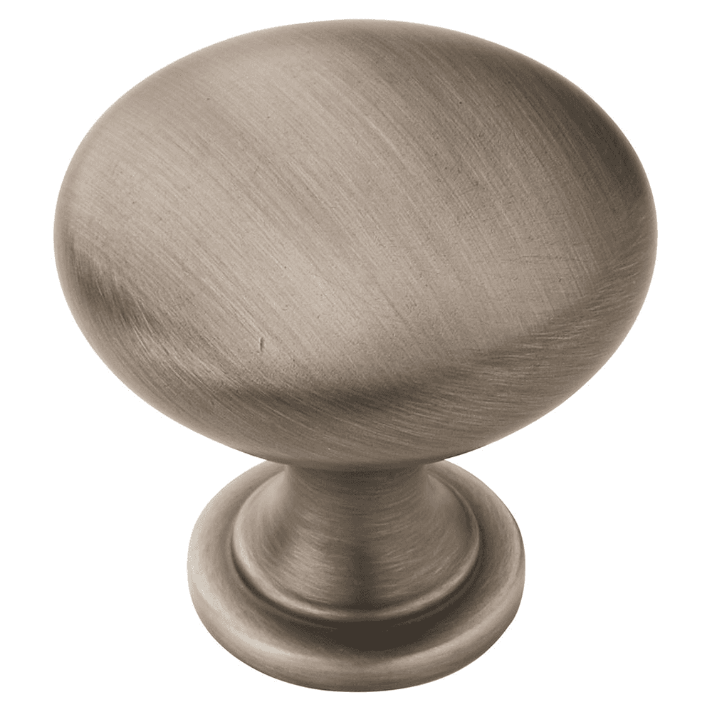 Amerock 1-1/4" Allison&trade; Value Mushroom Knob in Antique Silver Finish - Close-Up View