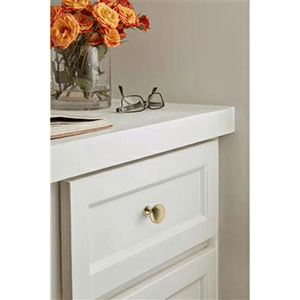 1-1/4" Edona Round Cabinet Knob, Golden Champagne Alt 6 - Image