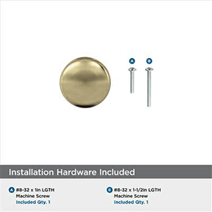 1-1/4" Edona Round Cabinet Knob, Golden Champagne Alt 8 - Image