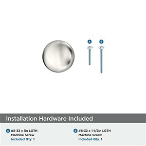 1-1/4" Edona Cabinet Knob Polished Nickel Alt 1 - Image