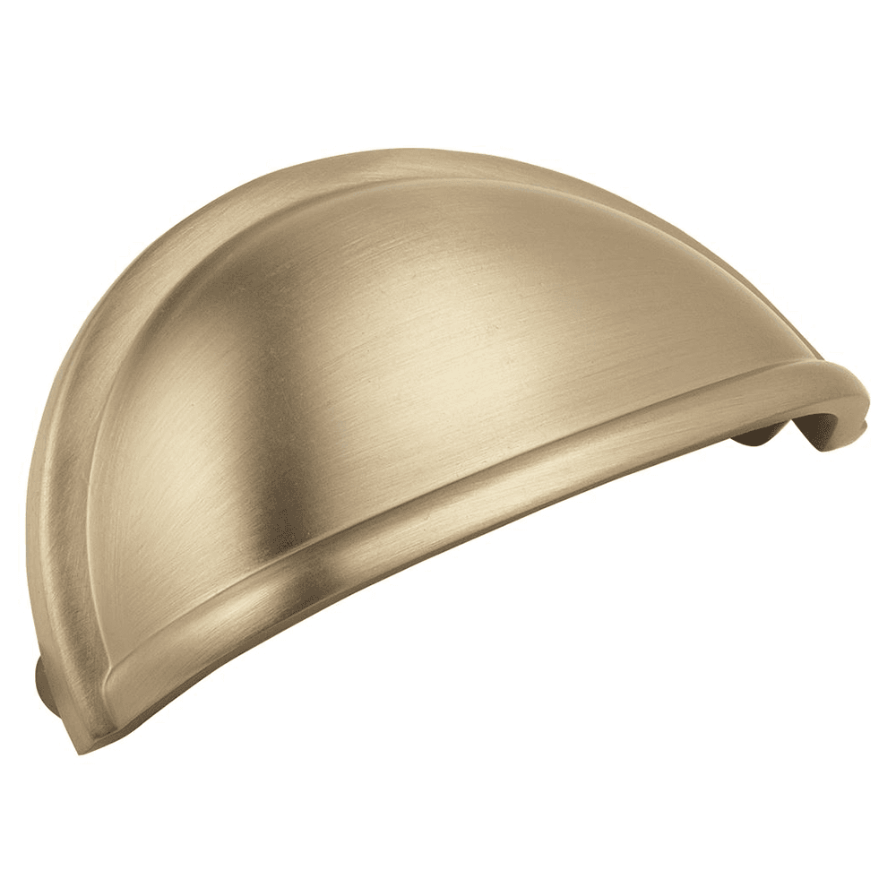Amerock Cup Pulls with 3-7/16" Length and Golden Champagne finish