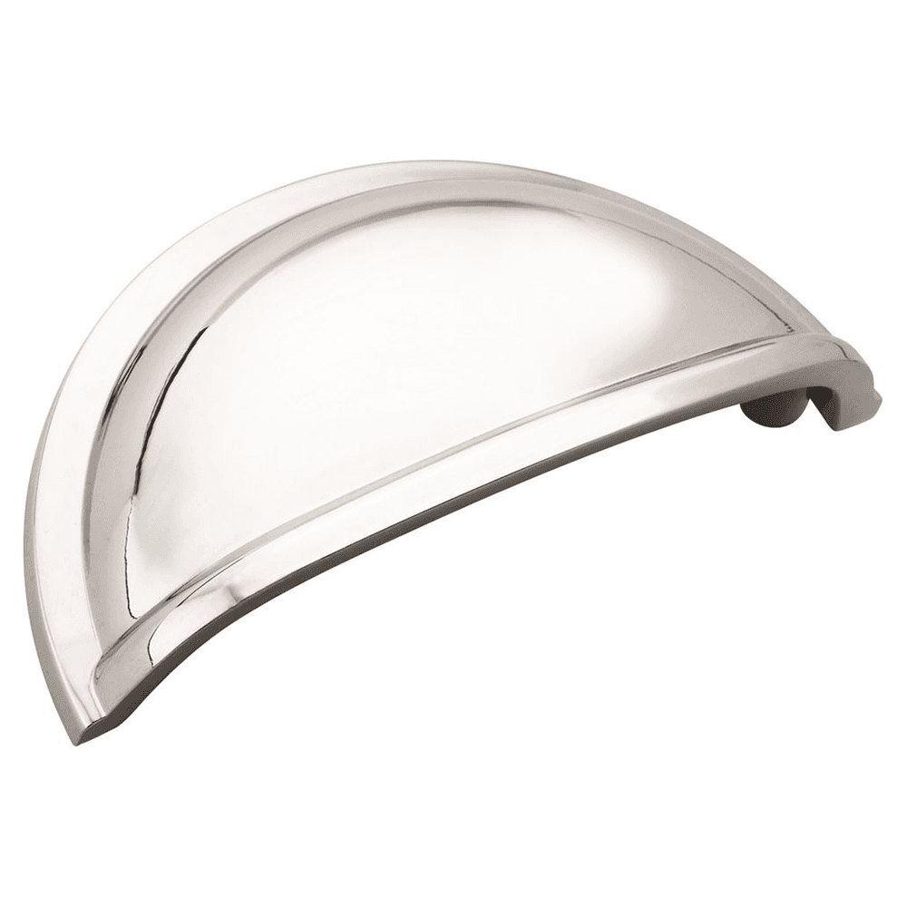 Close-up of Amerock 3" Allison&trade; Value Cup Pull in Flat Black - High Quality Hardware