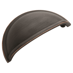 Amerock 3" Allison&trade; Value Cup Pull in Oil-Rubbed Bronze, front view