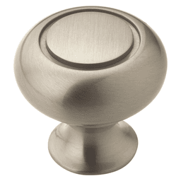 1-1/4" Length Satin Nickel Finish Cabinet Knob - Amerock Allison&trade; Value Collection