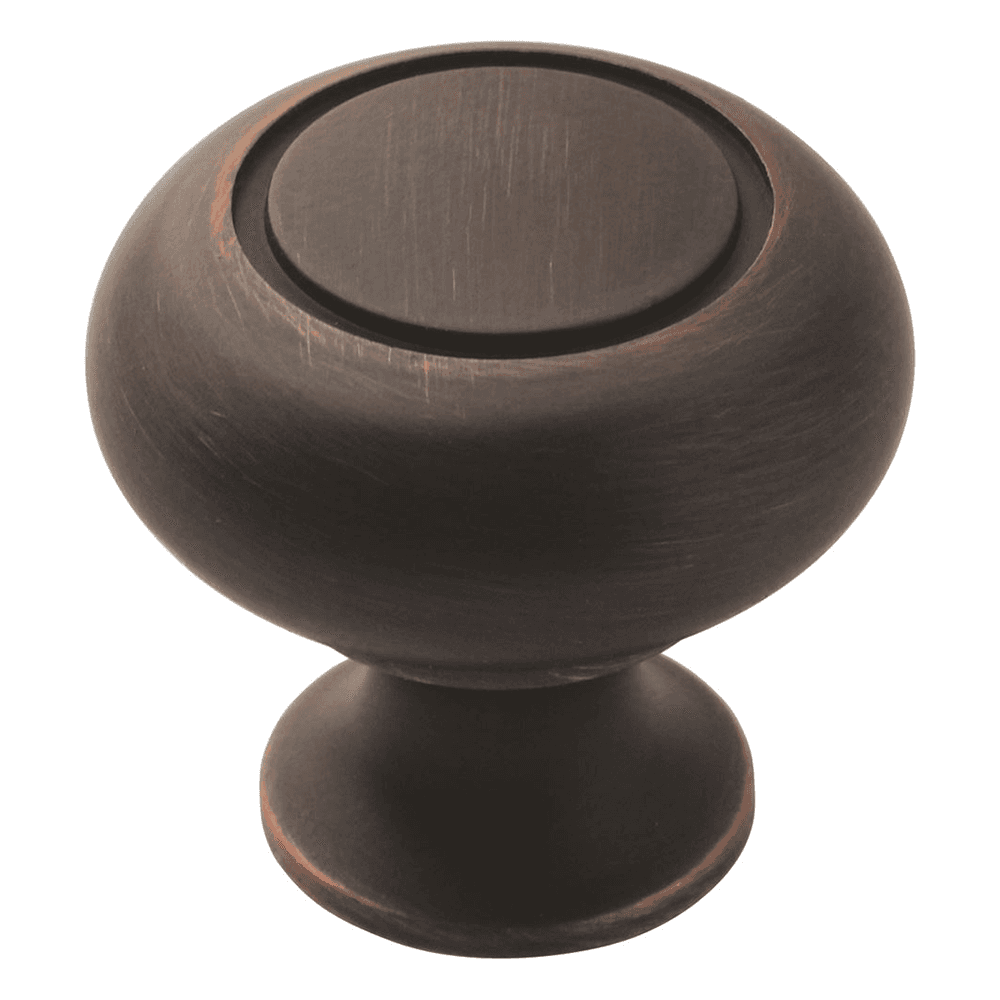 Amerock 1-1/4" Allison&trade; Value Mushroom Knob in Oil-Rubbed Bronze Finish, Front View