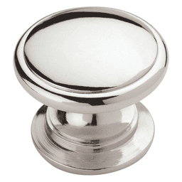 Close-up of Amerock 1-1/4" Allison Value Mushroom Knob in Antique Silver