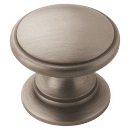 Amerock 1-1/4" Allison Value Mushroom Knob in Antique Silver - Front View