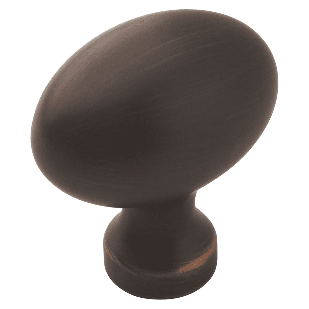 1-3/8" Allison&trade; Value Oval Knob in Oil-Rubbed Bronze by Amerock - Front View