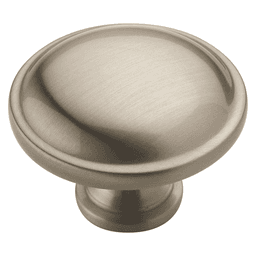 Amerock 1-1/4" Allison&trade; Value Mushroom Knob in Satin Nickel on Cabinet