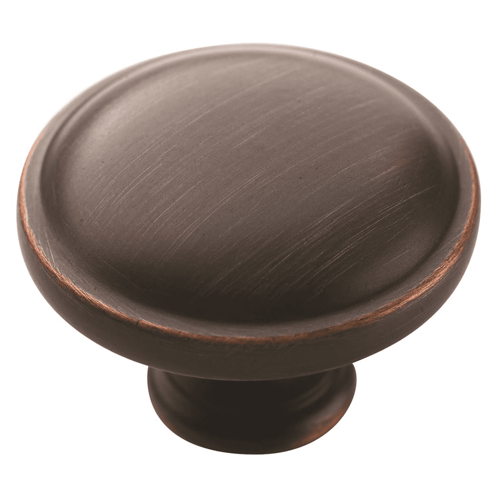 Amerock 1-3/16" Allison&trade; Value Mushroom Knob in Oil-Rubbed Bronze on Cabinet Door