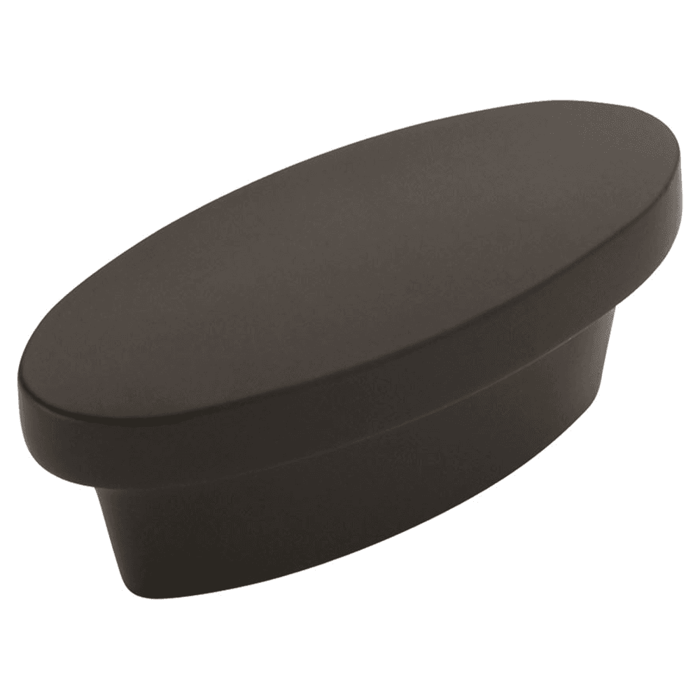 Amerock 1-3/4" Allison&trade; Value Flush Knob in Flat Black - Front View
