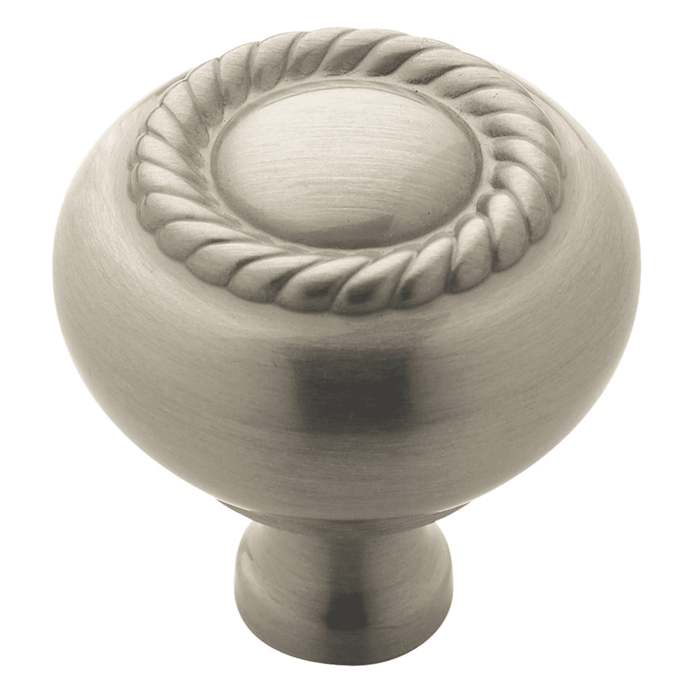 1-1/4" Allison&trade; Value Rope Scroll Knob in Satin Nickel Finish by Amerock