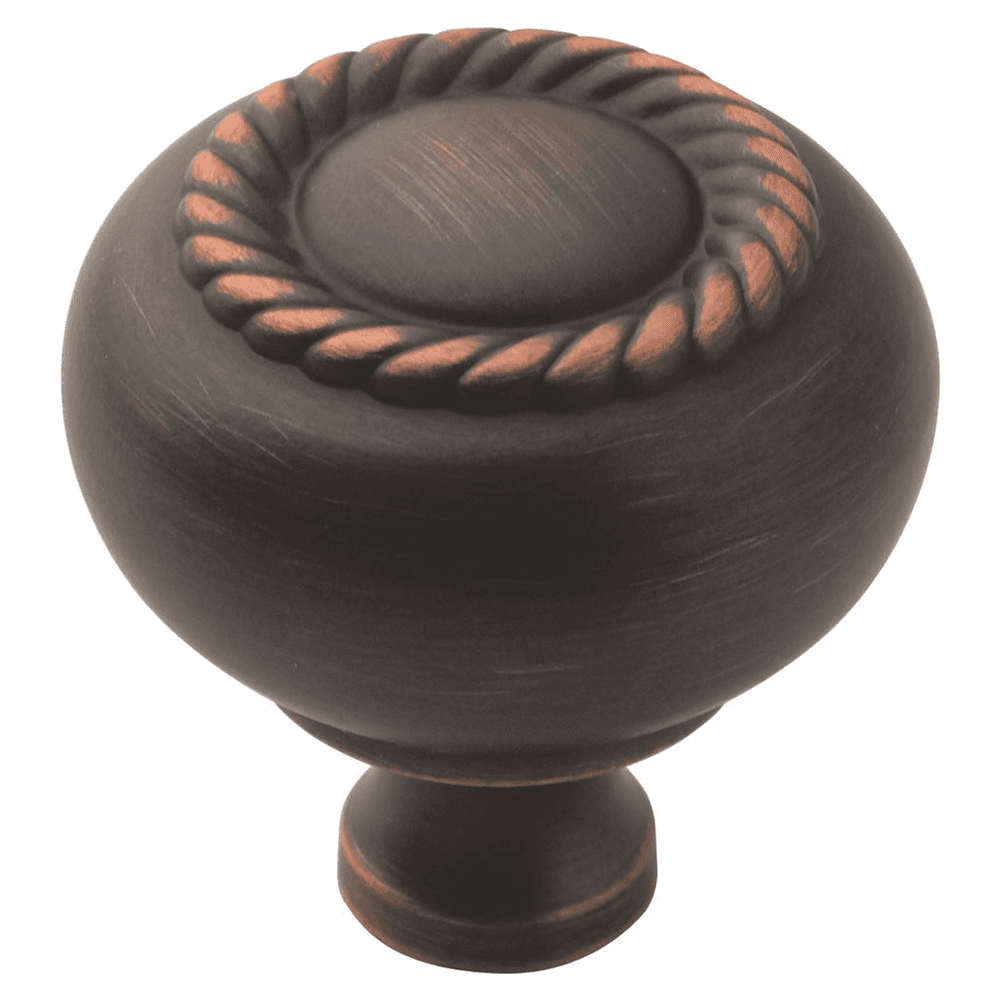 1-1/4" Allison&trade; Value Rope Scroll Knob in Oil-Rubbed Bronze by Amerock - Front View