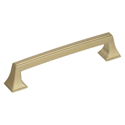 128mm Mulholland Square Pull in Golden Champagne finish for Amerock