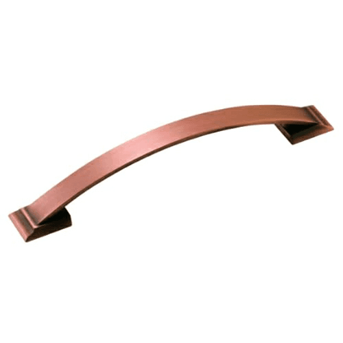 160mm Mulholland Square Pull, Brushed Copper cabinet hardware by Amerock